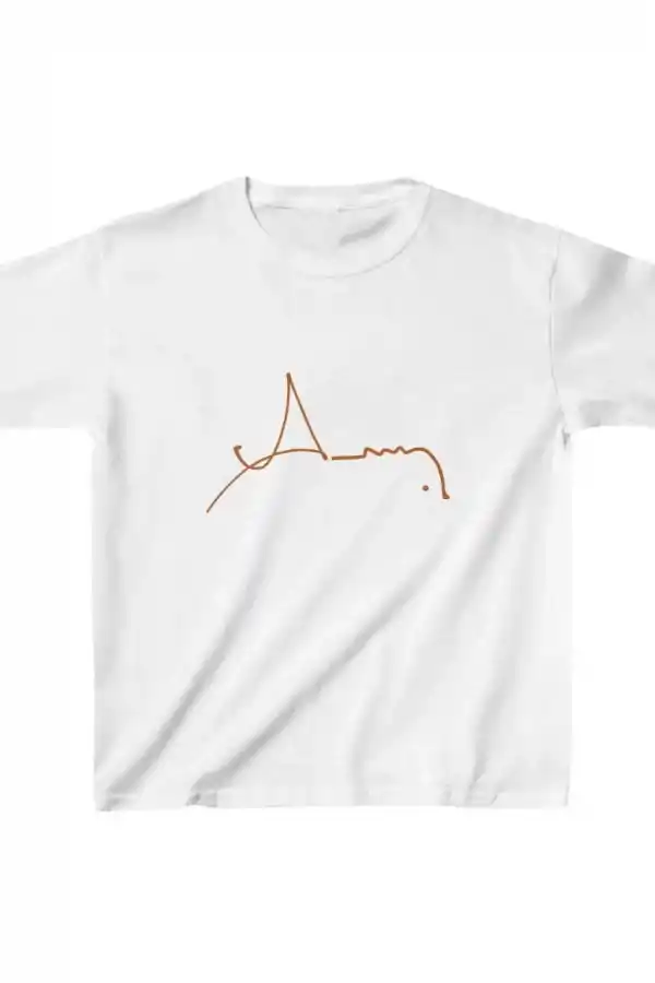 Unisex Çocuk Baskılı T-Shirt - Beyaz