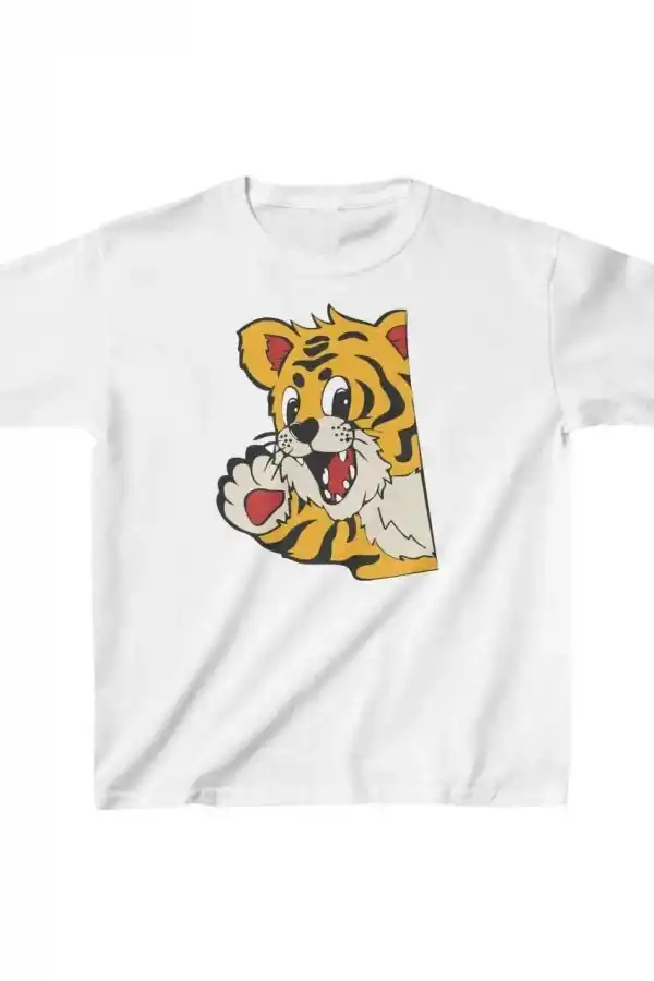 Unisex Çocuk Baskılı T-Shirt - Beyaz