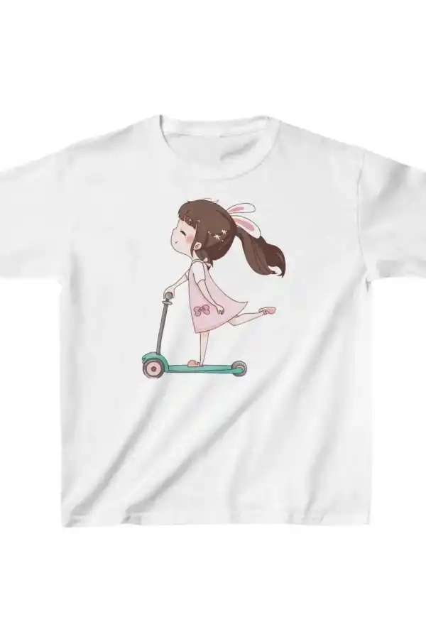 Unisex Çocuk Baskılı T-Shirt - Beyaz