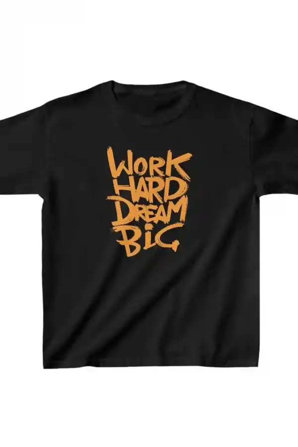 Unisex Çocuk Baskılı T-Shirt - Siyah