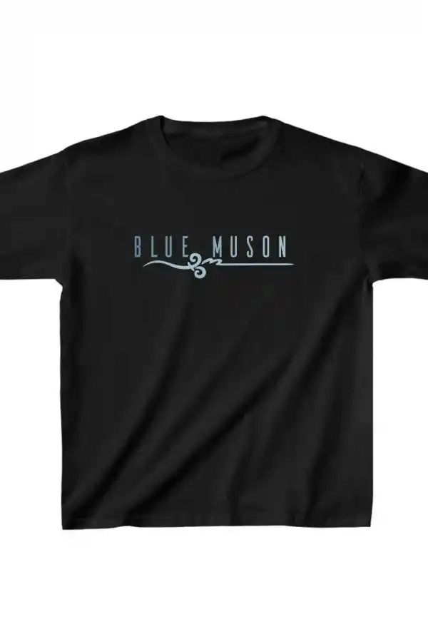 Unisex Çocuk Baskılı T-Shirt - Siyah