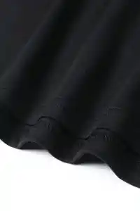 Erkek Kısa Kol Yazlık Tişört Bisiklet Yaka Baskılı Oversize T-Shirt - Siyah