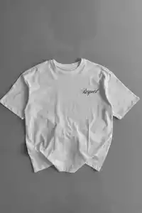 Erkek Baskılı T-Shirt Kısa Kol Bisiklet Yaka Regular Fit Yazlık Tişört -  Beyaz