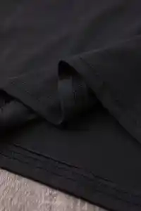 Kadın Tişört Shut Up Baskılı Kısa Kol Bisiklet Yaka T-Shirt - Siyah