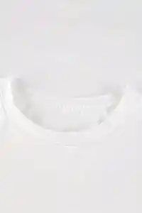 Kadın Kısa Kol Yazlık Tişört Bisiklet Yaka Baskılı Oversize T-Shirt - Beyaz