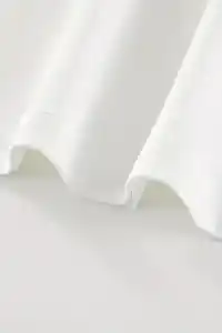 Kadın Kısa Kol Yazlık Tişört Bisiklet Yaka Baskılı Oversize T-Shirt - Beyaz