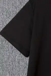 Erkek  Tişört TRIED TO WARN YOU. Baskılı Bisiklet Yaka T-shirt - Siyah
