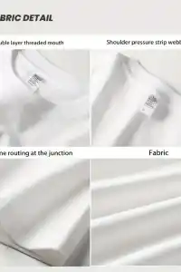 Kadın Kısa Kol Yazlık Tişört Bisiklet Yaka Baskılı Oversize T-Shirt - Beyaz