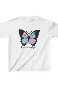 Çocuk Unisex Baskılı T-Shirt - Beyaz