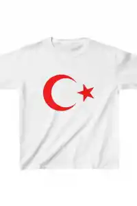 Çocuk Unisex Baskılı T-Shirt - Beyaz