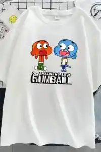 Çocuk Unisex Baskılı T-Shirt - Beyaz