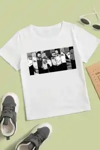 Çocuk Unisex Baskılı T-Shirt - Beyaz