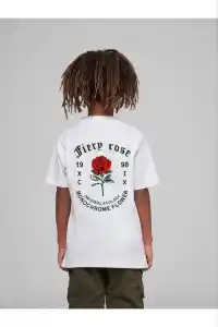 Çocuk Unisex Baskılı T-Shirt - Beyaz