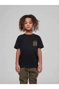Çocuk Unisex Baskılı T-Shirt - Siyah