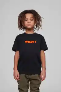 Çocuk Unisex Baskılı T-Shirt - Siyah