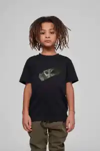 Çocuk Unisex Baskılı T-Shirt - Siyah