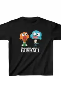 Çocuk Unisex Baskılı T-Shirt - Siyah
