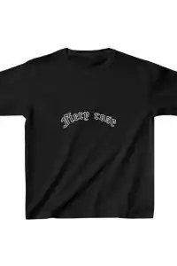 Çocuk Unisex Baskılı T-Shirt - Siyah