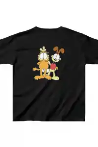 Çocuk Unisex Baskılı T-Shirt - Siyah