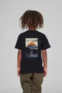 Çocuk Unisex Baskılı T-Shirt - Siyah