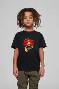 Çocuk Unisex Baskılı T-Shirt - Siyah