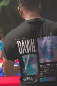 Erkek Tişort  Bisiklet Yaka Baskılı Kısa kol T-Shirt - Siyah