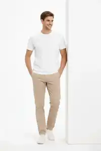 Erkek Bisiklet Yaka Yazlık Kısa kol Düz Tişört Regular Kalıp T-shirt - Beyaz