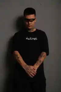 Erkek Kısa Kol Yazlık Tişört Bisiklet Yaka Baskılı Oversize T-Shirt - Siyah