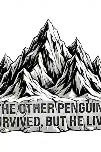 Erkek T-Shirt Nihilist Penguen Baskılı Bisiklet Yaka Kısa kol yazlık Tişört - Beyaz