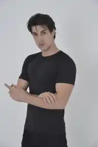 Erkek Omuz Fileli T-Shirt Kısa Kol Bisiklet Yaka Slimfit Tişört   - Siyah