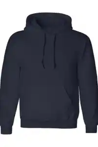 Erkek 3 İplik Pamuklu Kapüşonlu Cepli Oversize Hoodie Sweatshirt - Lacivert
