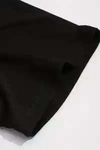 Erkek PERFECTLY Baskılı Tişört Bisiklet yaka yazlık Kısa Kol t-shirt - Siyah
