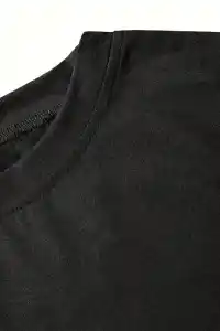 Kadın Tişört fiyonk baskılı Bisiklet yaka yazlık Kısa Kol oversize t-shirt - Siyah
