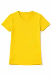 Genç Erkek Çocuk V Yaka Tişört Model - Sarı