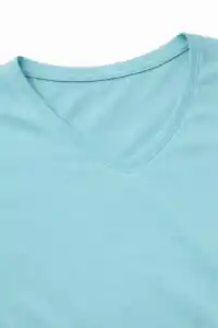 Genç Erkek Çocuk V Yaka Tişört Model - Turkuvaz