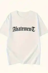 Kadın Tişört Örümcek Baskılı Bisiklet Yaka T-shirt - Beyaz