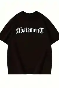 Kadın Tişört Örümcek Baskılı Bisiklet Yaka T-shirt - Siyah