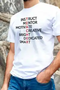 Erkek Kısa Kol Yazlık Tişört Bisiklet Yaka Baskılı Oversize T-Shirt - Beyaz