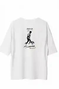 Erkek Kısa Kol Tişört Bisiklet Yaka ATATÜRK Baskılı T-Shirt -  Beyaz