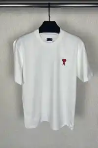 Erkek Kısa Kol Tişört Bisiklet Yaka KALP Baskılı Oversize T-Shirt - Beyaz