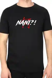 Erkek Kısa Kol Yazlık Tişört Bisiklet Yaka Baskılı Oversize T-Shirt - Siyah