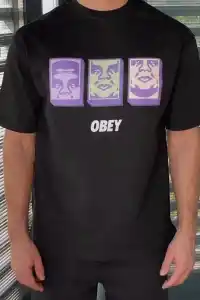 ERKEK Bisiklet Yaka Baskılı Oversize Kısa kol T-Shirt - Siyah
