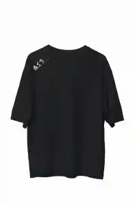 Erkek Baskılı T-Shirt Kısa Kol Bisiklet Yaka Regular Fit Rahat Kalıp Günlük Tişört - Siyah