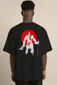 Erkek Baskılı T-Shirt Kısa Kol Bisiklet Yaka Regular Fit Rahat Kalıp Günlük Tişört - Siyah