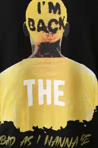 Erkek Baskılı T-Shirt Kısa Kol Bisiklet Yaka Regular Fit Rahat Kalıp Günlük Tişört - Siyah