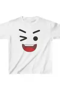 Unisex Çocuk Baskılı T-Shirt - Beyaz