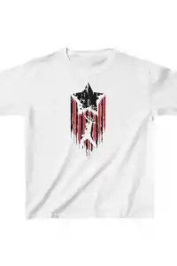 Unisex Çocuk Baskılı T-Shirt - Beyaz