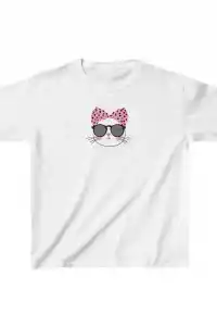 Unisex Çocuk Baskılı T-Shirt - Beyaz
