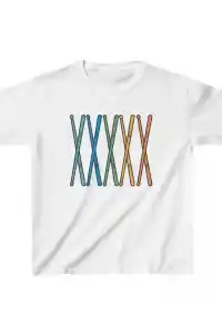 Unisex Çocuk Baskılı T-Shirt - Beyaz