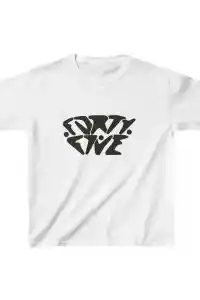 Unisex Çocuk Baskılı T-Shirt - Beyaz
